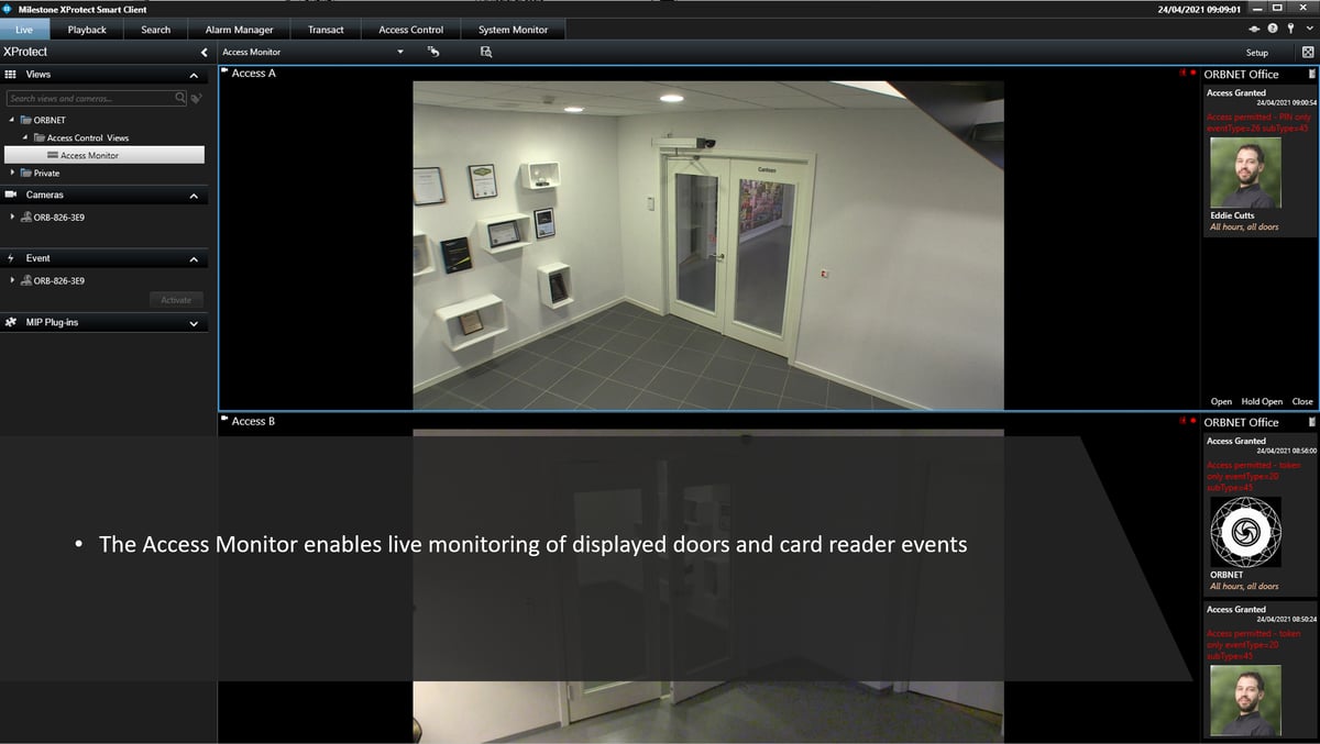 Netbox Access Control Lenel S2 NetBox Integration for XProtect - ORBNET